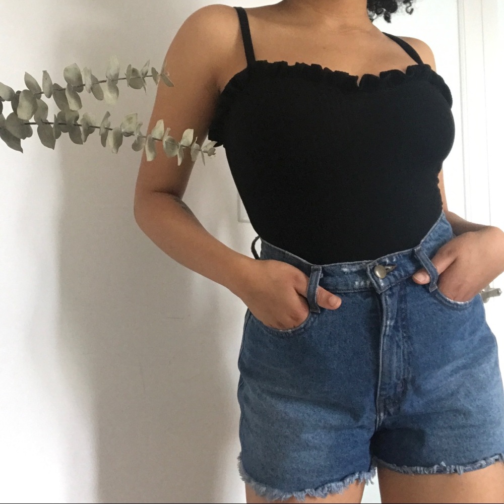 American Apparel High Waist Cut Offs